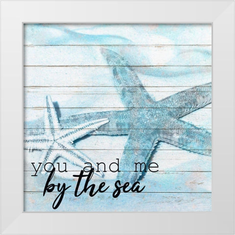 A Day at The Beach 6 White Modern Wood Framed Art Print by Kimberly, Allen