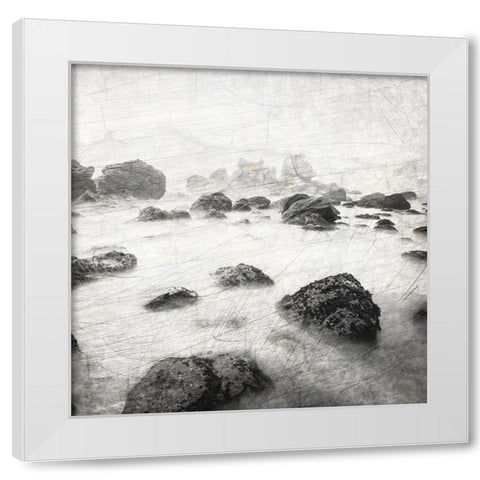 Dusky Beach 1 White Modern Wood Framed Art Print by Kimberly, Allen