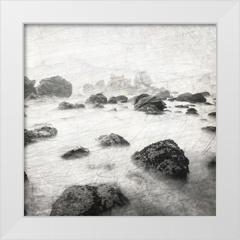 Dusky Beach 1 White Modern Wood Framed Art Print by Kimberly, Allen