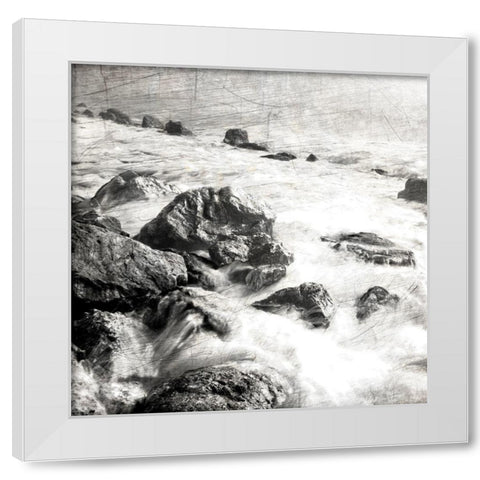 Dusky Beach 2 White Modern Wood Framed Art Print by Kimberly, Allen