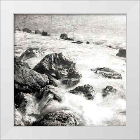 Dusky Beach 2 White Modern Wood Framed Art Print by Kimberly, Allen
