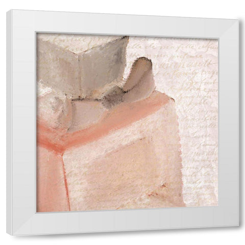 Paris Blush 1 White Modern Wood Framed Art Print by Kimberly, Allen
