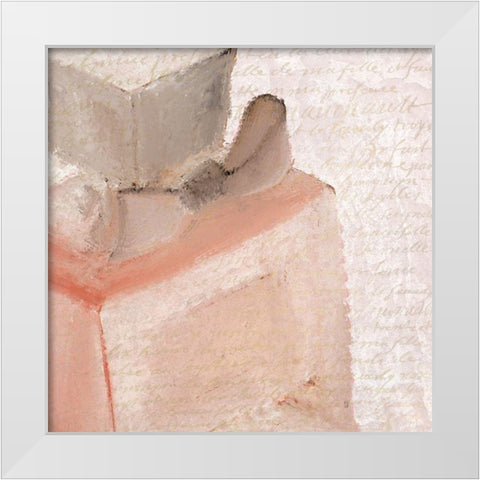 Paris Blush 1 White Modern Wood Framed Art Print by Kimberly, Allen