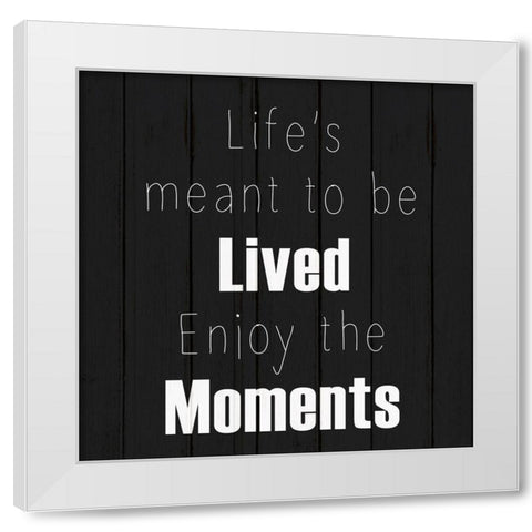 Journey 3 White Modern Wood Framed Art Print by Kimberly, Allen