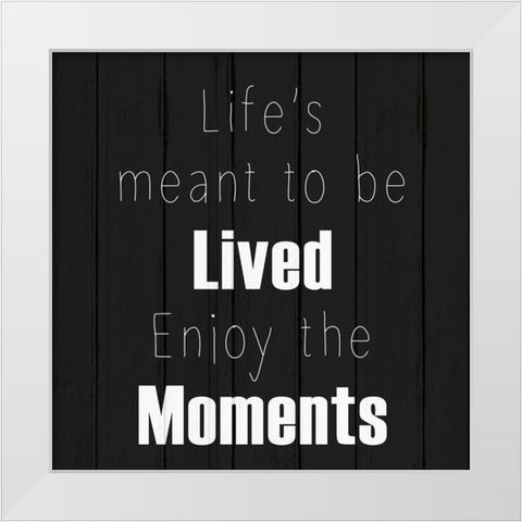 Journey 3 White Modern Wood Framed Art Print by Kimberly, Allen