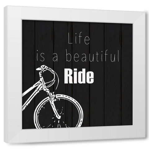 Journey 4 White Modern Wood Framed Art Print by Kimberly, Allen