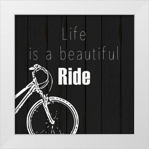 Journey 4 White Modern Wood Framed Art Print by Kimberly, Allen