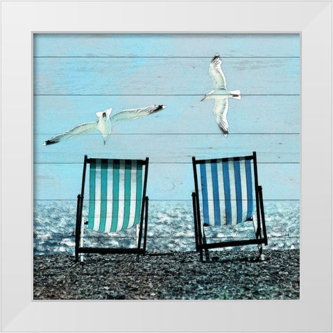 Coastal Life 3 White Modern Wood Framed Art Print by Kimberly, Allen