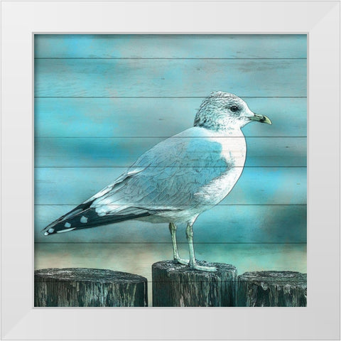 Coastal Life 5 White Modern Wood Framed Art Print by Kimberly, Allen