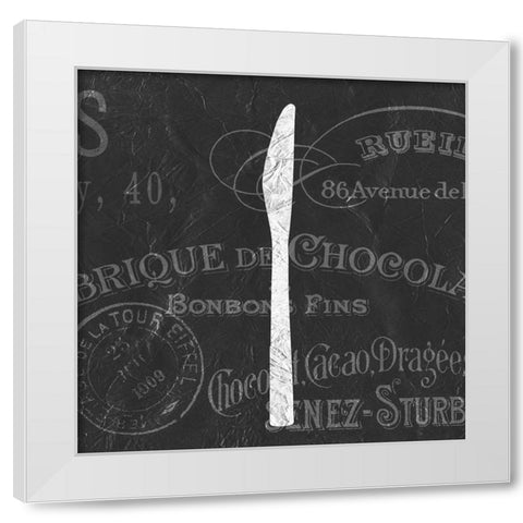 Utensils 2 White Modern Wood Framed Art Print by Kimberly, Allen