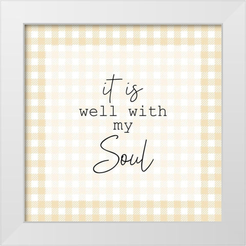 It is Well White Modern Wood Framed Art Print by Kimberly, Allen