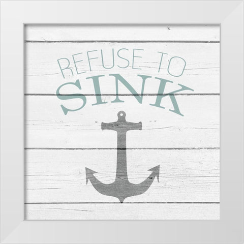 Your Compass and Anchor 1 White Modern Wood Framed Art Print by Kimberly, Allen