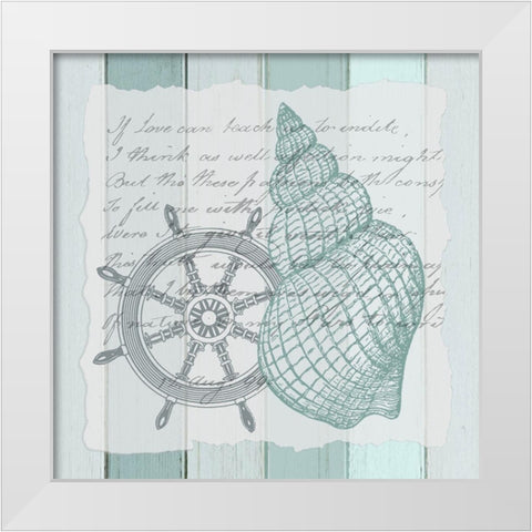 Live in the Sun 5 White Modern Wood Framed Art Print by Kimberly, Allen