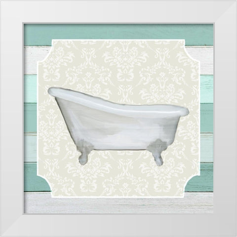 Bubble Bath 2 White Modern Wood Framed Art Print by Kimberly, Allen