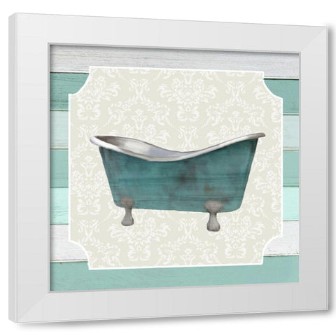 Bubble Bath 3 White Modern Wood Framed Art Print by Kimberly, Allen