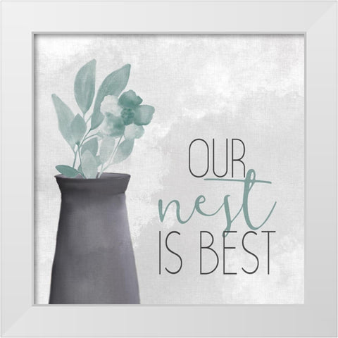 Our Nest White Modern Wood Framed Art Print by Kimberly, Allen
