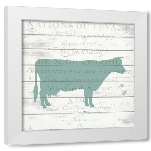 Farm Life C White Modern Wood Framed Art Print by Kimberly, Allen