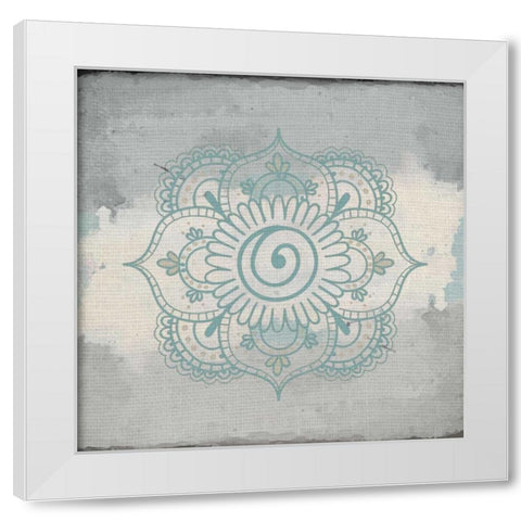 Henna Dreams 1 White Modern Wood Framed Art Print by Allen, Kimberly