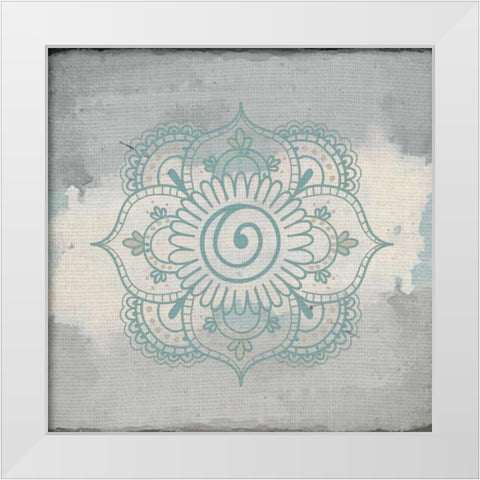 Henna Dreams 1 White Modern Wood Framed Art Print by Allen, Kimberly