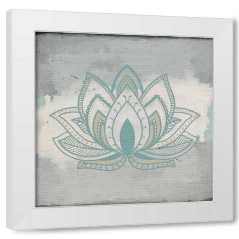 Henna Dreams 2 White Modern Wood Framed Art Print by Allen, Kimberly