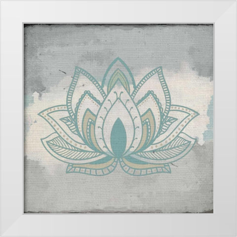 Henna Dreams 2 White Modern Wood Framed Art Print by Allen, Kimberly