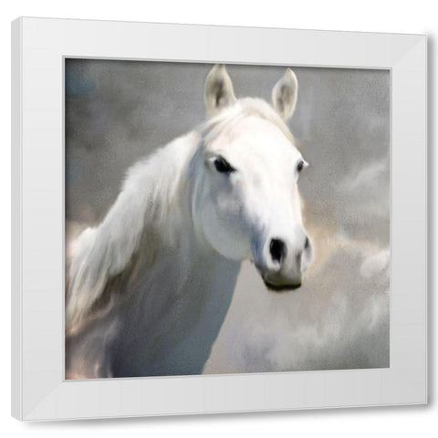 White Night White Modern Wood Framed Art Print by Kimberly, Allen