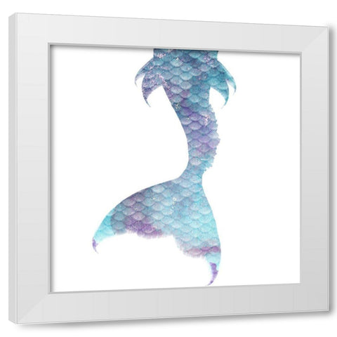 Little Mermaid 2 White Modern Wood Framed Art Print by Kimberly, Allen