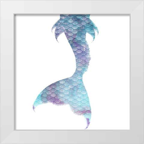 Little Mermaid 2 White Modern Wood Framed Art Print by Kimberly, Allen