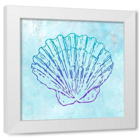 Mermaids 5 White Modern Wood Framed Art Print by Kimberly, Allen