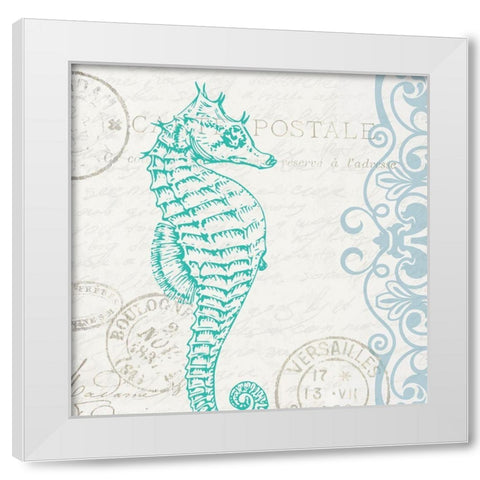 Lucky Enough 4 White Modern Wood Framed Art Print by Kimberly, Allen