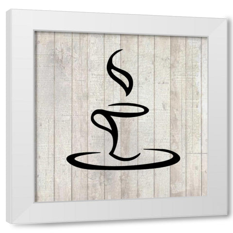 Cup of Coffee 2 White Modern Wood Framed Art Print by Allen, Kimberly