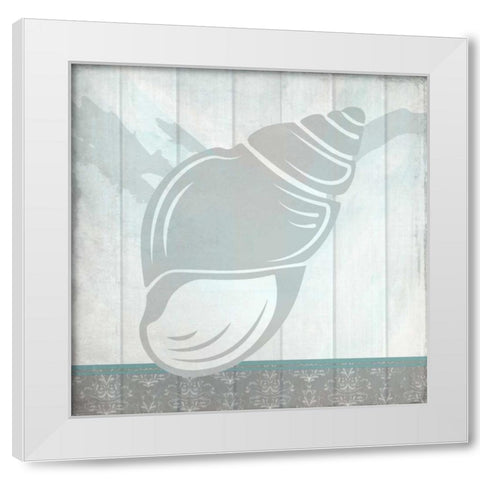 Sea Shell A White Modern Wood Framed Art Print by Allen, Kimberly
