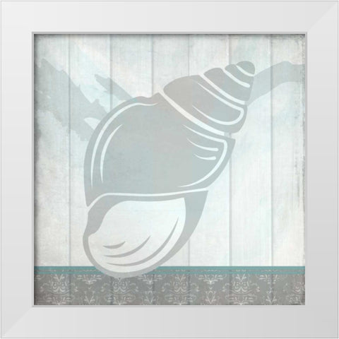 Sea Shell A White Modern Wood Framed Art Print by Allen, Kimberly