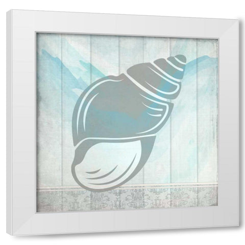 Sea Shell 1 White Modern Wood Framed Art Print by Allen, Kimberly