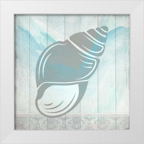 Sea Shell 1 White Modern Wood Framed Art Print by Allen, Kimberly