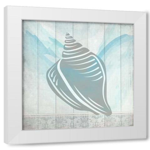 Sea Shell 2 White Modern Wood Framed Art Print by Allen, Kimberly