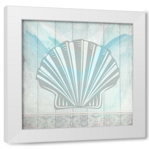 Sea Shell 3 White Modern Wood Framed Art Print by Allen, Kimberly