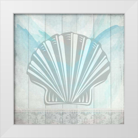 Sea Shell 3 White Modern Wood Framed Art Print by Allen, Kimberly