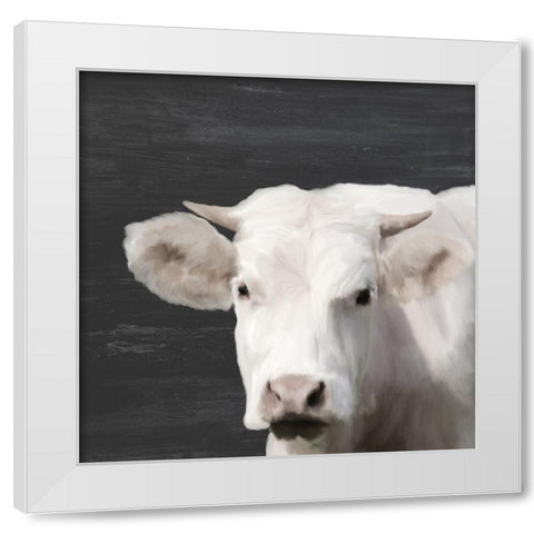 Whitey White Modern Wood Framed Art Print by Kimberly, Allen