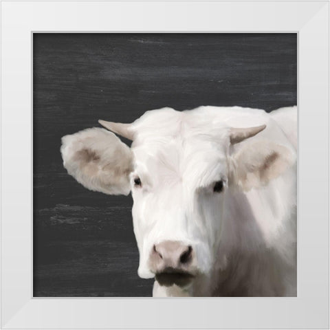 Whitey White Modern Wood Framed Art Print by Kimberly, Allen