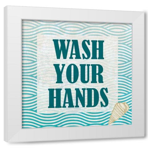 Bath Rules 3 White Modern Wood Framed Art Print by Allen, Kimberly