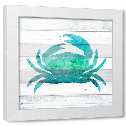 Watercolor Sea Life 1 White Modern Wood Framed Art Print by Kimberly, Allen