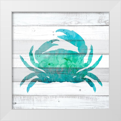 Watercolor Sea Life 1 White Modern Wood Framed Art Print by Kimberly, Allen