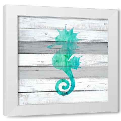 Watercolor Sea Life 2 White Modern Wood Framed Art Print by Kimberly, Allen