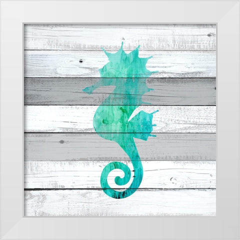 Watercolor Sea Life 2 White Modern Wood Framed Art Print by Kimberly, Allen