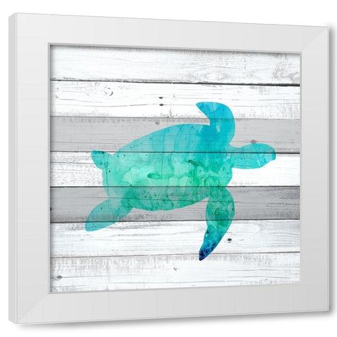 Watercolor Sea Life 3 White Modern Wood Framed Art Print by Kimberly, Allen