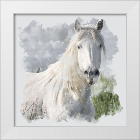 Whites White Modern Wood Framed Art Print by Allen, Kimberly