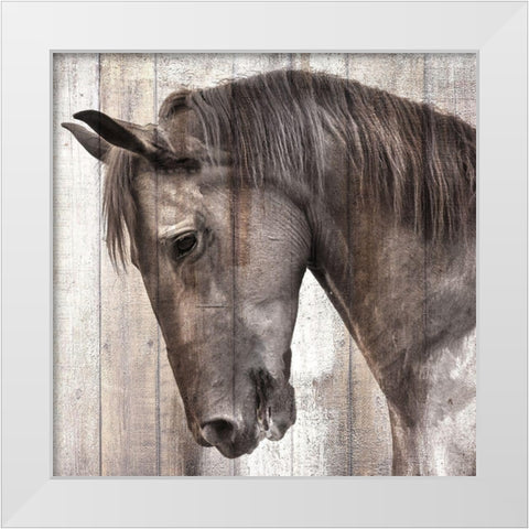 King White Modern Wood Framed Art Print by Allen, Kimberly