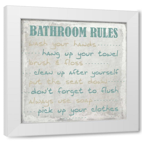 Stone Shell Rules White Modern Wood Framed Art Print by Allen, Kimberly