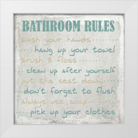 Stone Shell Rules White Modern Wood Framed Art Print by Allen, Kimberly